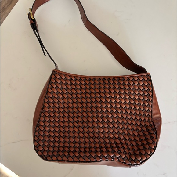 Relic Brown Woven Shoulder Bag - Picture 1 of 6